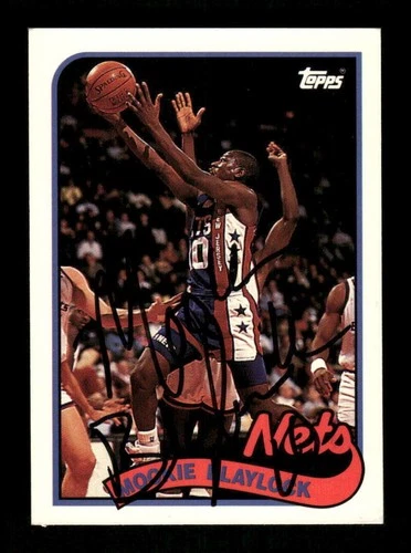 1992-93 Topps Archives #117 Mookie Blaylock signed autograph  BXCP67