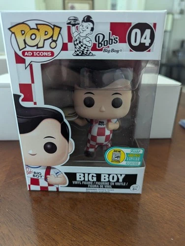 2016 SDCC LE 480 Funko Pop As Icons Bob's Big Boy W/ Pop Stack