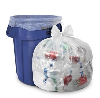 33 Gallon Clear Trash Bags - 33'' x 39'' - 1.5 MIL (eq) - CSR Series - Heavy Du...