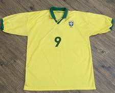 Brazil Mid Late 90s World Cup Jersey Ronaldo 9 Made In Brasil Tag GG XL