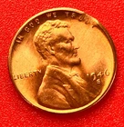 RIM ERROR! 1946-S Lincoln Wheat Cent Penny GEM RED BU From an Original Bank Roll