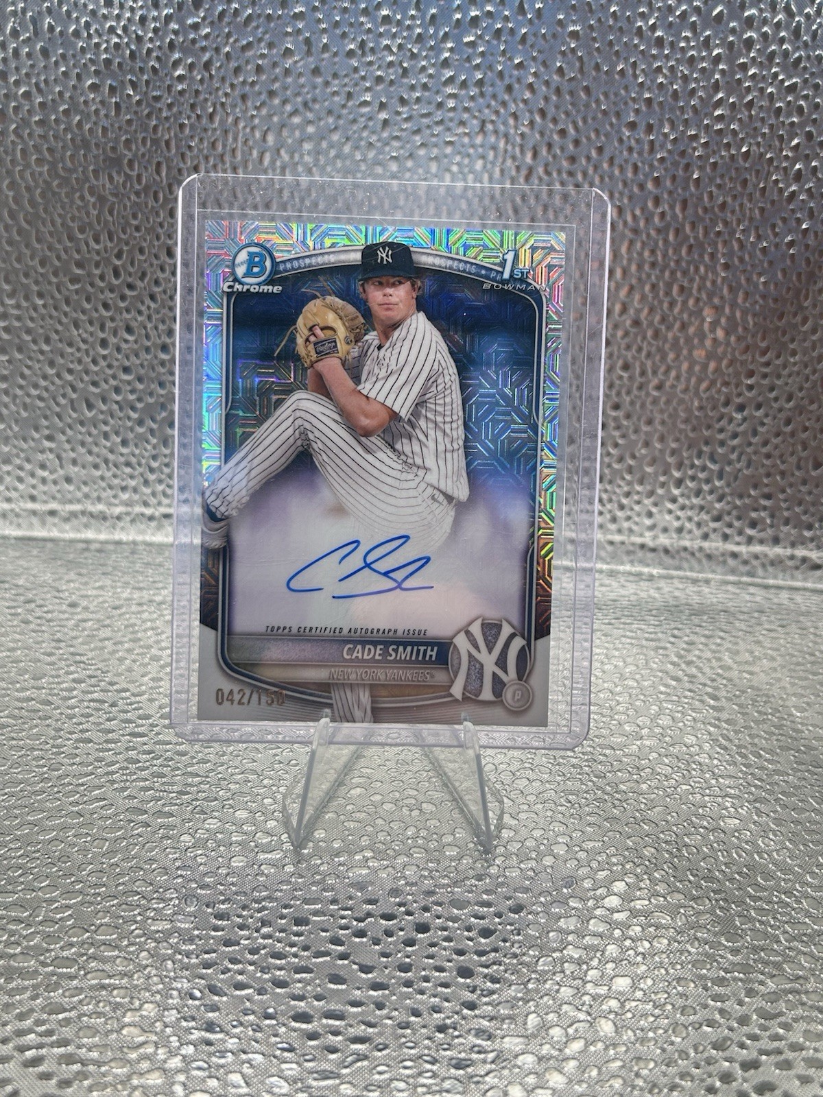 2025 Bowman Chrome Cade Smith 1st Prospect Auto HTA /150 Yankees