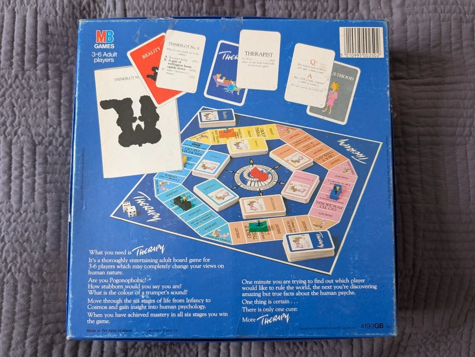 Vintage Therapy The Game MB 1988 All Complete Good Condition - Image 2 of 4