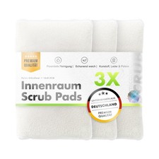 3x chemicalworkz Scrub Pad Interior Cleaning Scrubpad Set Schwamm Leder Textil