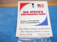 New Mylar wing car spoiler blank .003