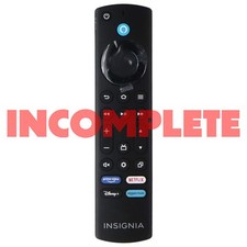 INCOMPLETE Insignia Voice Remote Control NS-RCFNA-21 REV G - Black