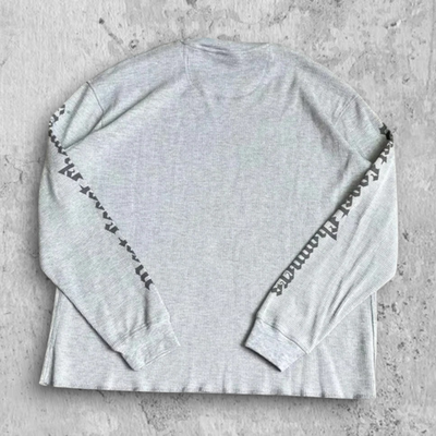 West Coast Choppers Grey Long Sleeve Gothic Graphic Thermal Grunge