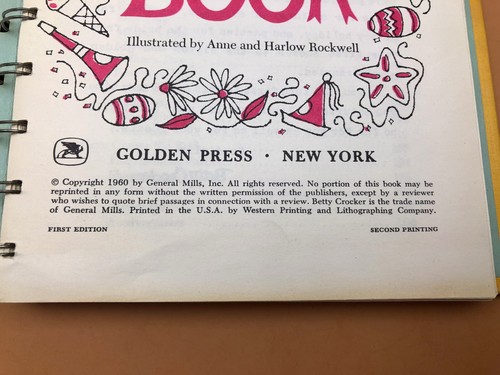Betty Crocker’s Party Book 1st Edition 2nd Printing Vintage 1960 Spiral Cookbook - Bild 4 von 18