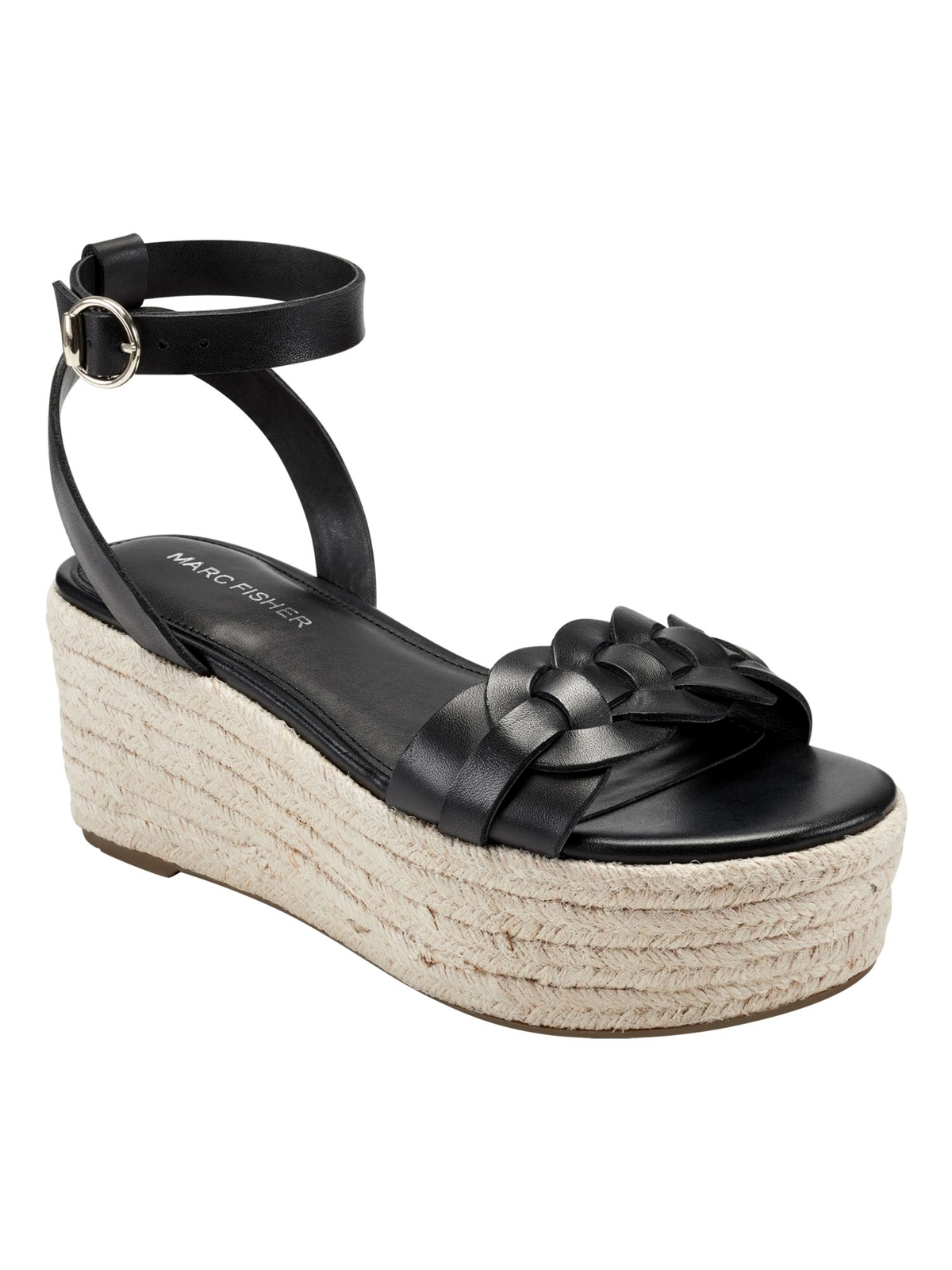 Женские черные туфли на танкетке Jinky Almond на платформе 1 1/2 от MARC FISHER, 7,5 М