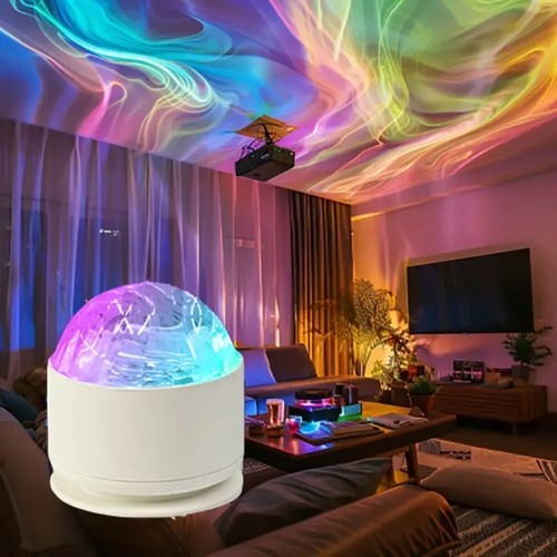 Northern Lights Proiettore Aurora Con Telecomando - Luci LED RGB Con 7 Effetti E Sincronizzazione Musicale - Lampada Galassia Per Camera Da Letto - 6