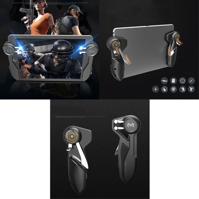 Für iPad Tablet PUBG Mobile Handle Controller Six Finger Game Trigger Shooting #