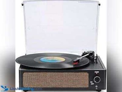 Vinyl Record Players Vintage Turntable for Vinyl Records with Speakers Belt-D...