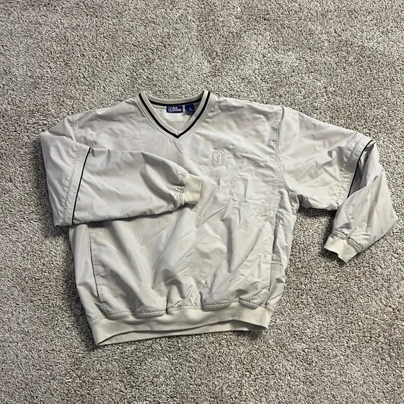 PGA Tour Pullover Windbreaker Jacket Mens Size Large Golf