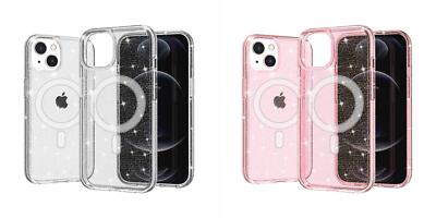 For iPhone 8 Plus/7 Plus  Glitter Hybrid Case   3mm Thick, Magnetic Circle