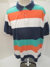 Daniel Cremieux Tailored Fit Multi Colored Striped 2 Button XL Pullover Shirt