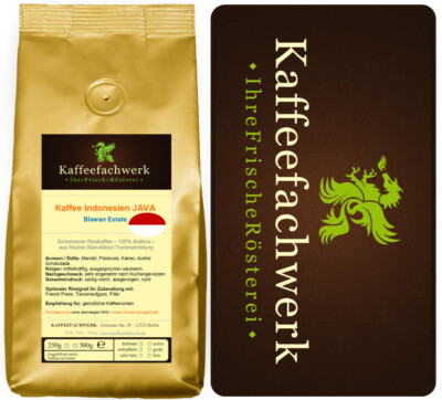 Kaffee Java Blawan Estate - Frischer indonesischer Kaffee mit Mengenvorteil