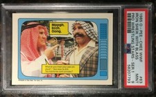 1985 OPC O-PEE-CHEE WWF #63 Iron Sheik With Blass PSA 9 MINT Wrestling Card POP1