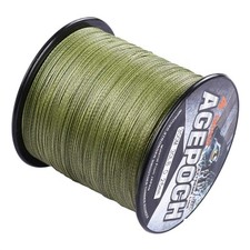 Línea de pesca trenzada Power Line 100M-2000M Pro verde militar PE Dynema 6-300LB