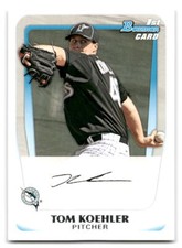 Tom Koehler 2011 Bowman Baseball #BP24 Florida Marlins Prospects