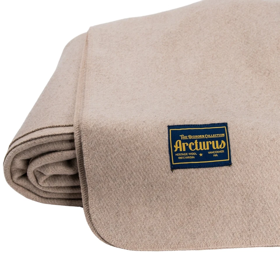 Arcturus Bighorn 100% Virgin Wool Blanket - Queen Size (90" x 96") - 4 Colors - Image 4 of 4