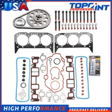 Timing Chain Kit Cover Gasket Bolts Set For 99-05 Chevrolet Astro GMC Jimmy 4.3L