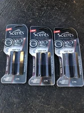 6-PACK SCENTS LUXE COLLECTION AC VENT CLIP AIR FRESHENER CARBON FIBER STYLING