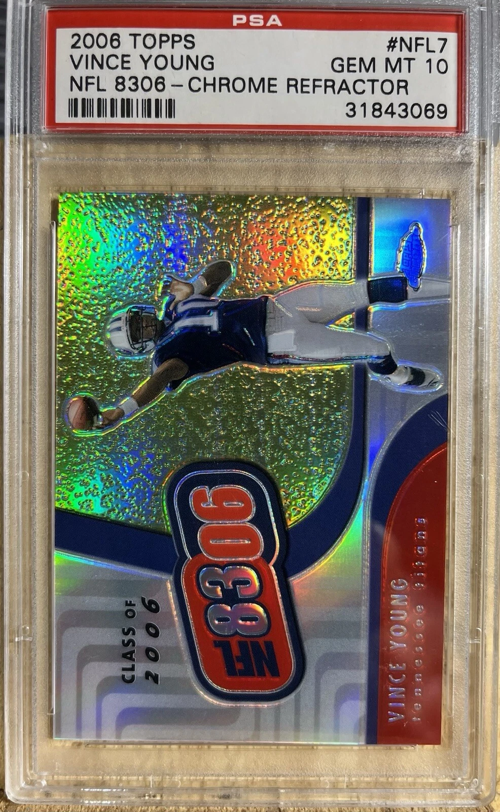 Vince Young Topps NFL 8306 #NFL7 NFL 8306-Chrome Refractor