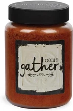 BMS-20023 Come Gather Buttered Maple Syrup Jar Candle, 26 Oz