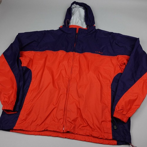 LL Bean Windbreaker Jacket XL Full Zip Hooded Windstopper Nylon Vented Outdoor - Picture 2 of 12