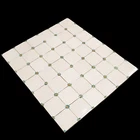 Makkum white tiles ,"witjes", Dutch, 60's - 80's, 20th ct. Field of 42 tiles.