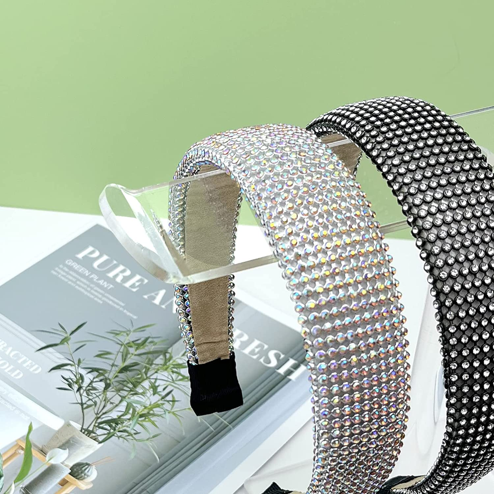 Acrylic Headband Holder, 2Tier Hair Accessories Organizer Clear Stand