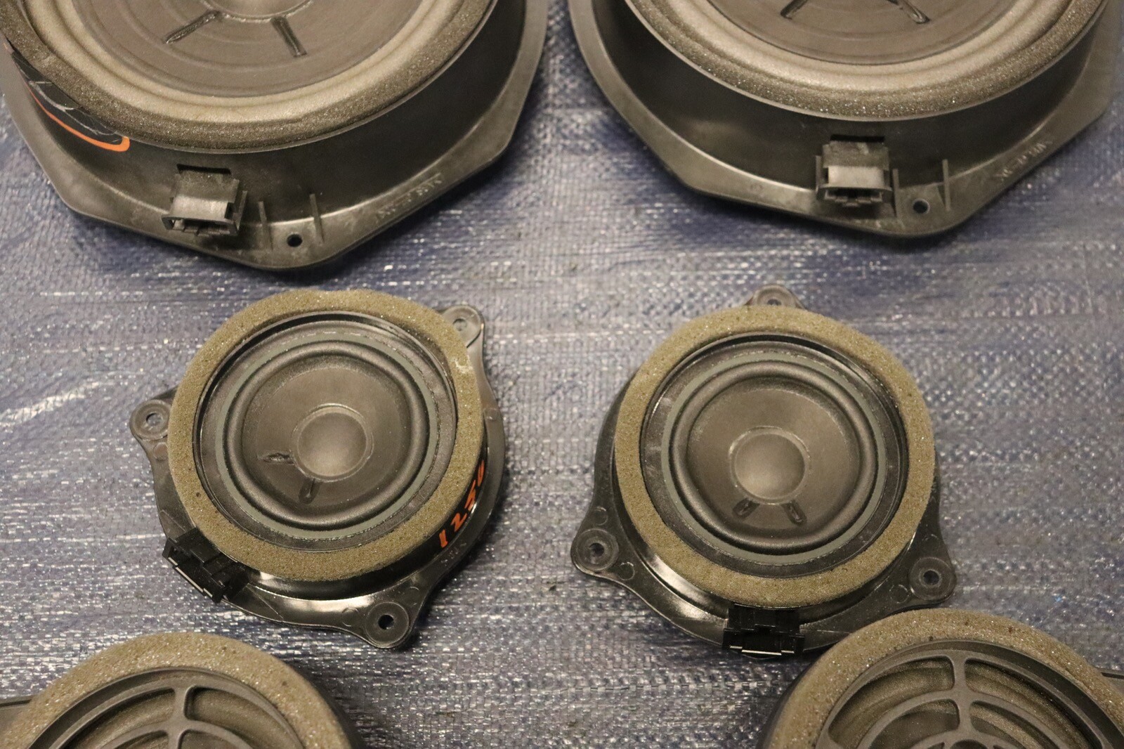 2012 AUDI R8 5.2 QUATTRO SPYDER V10 OEM BANG & OLUFSEN AUDIO SPEAKER SET #1256