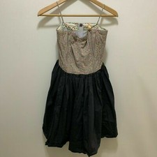 Maeve Anthropologie Dress Sz 2 Womens Off the Shoulder, Floral, Gray