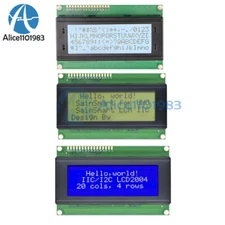 2004 LCD Display Module Character 20x4  Blacklight Gray Yellow Blue
