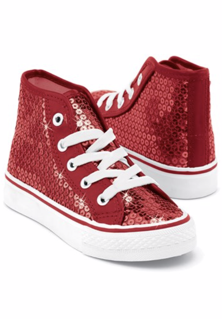 Balera Sequin High-Top Hip-Hop Dance Sneakers WL6034 Red, Size 7 | eBay