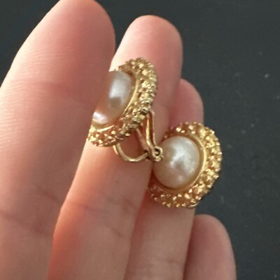 ANCIENNE PAIRE DE Boucles D'oreilles En Argent Et Verre Bleu EUR 129,35 - FR