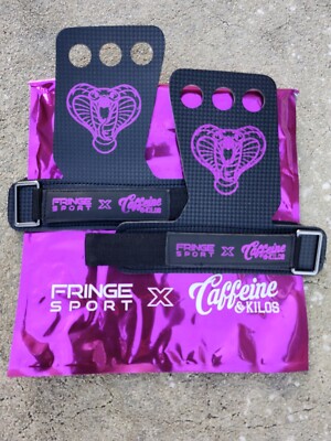Fringe Sport X Caffeine and Kilos Cobra Gym Weightlifting Grips Size Medium