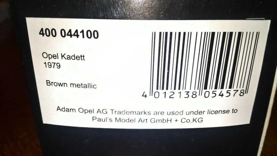 Opel Kadett 1979 1/43 Minichamps - Immagine 2 di 2