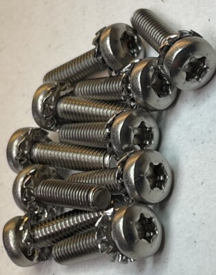 (10) M4-0.70x15mm Torx Pancake Head Screw Bolts Stainless Steel NON-MAGNT(24M62)