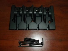 NEW - Hipshot A Style Brass Bass Bridge, Fender Mount, BLACK