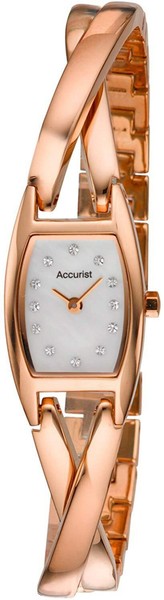 Accurist Damenarmbanduhr LB1438 Quarz Analoguhr Perlmutt Zifferblatt RoséGold-image