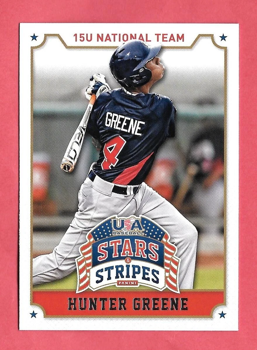2015 Hunter Greene Panini USA Stars & Stripes Rookie - Cincinnati 