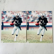 Oakland Raiders - Cliff Branch - 8x10 Photo Football Print - NFL - Lot of 2