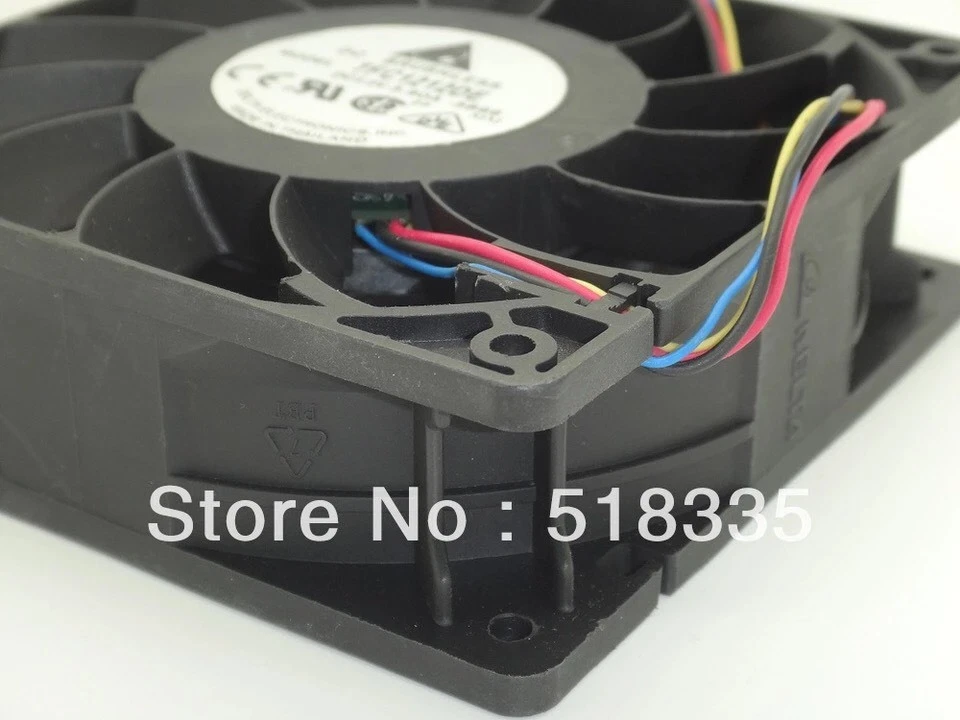 Delta Tfc1212de Powerful Cooling Fan 12038 12v 3.9A 252crm 5200rpm - Image 4 of 4