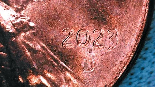 Photo of a 2023-D Lincoln Shield Cent from an eBay listing that sold on Jul 22, 2026