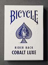 Bicycle Rider Back Cobalt Luxe MetalLuxe Playing Cards , USPCC 2017