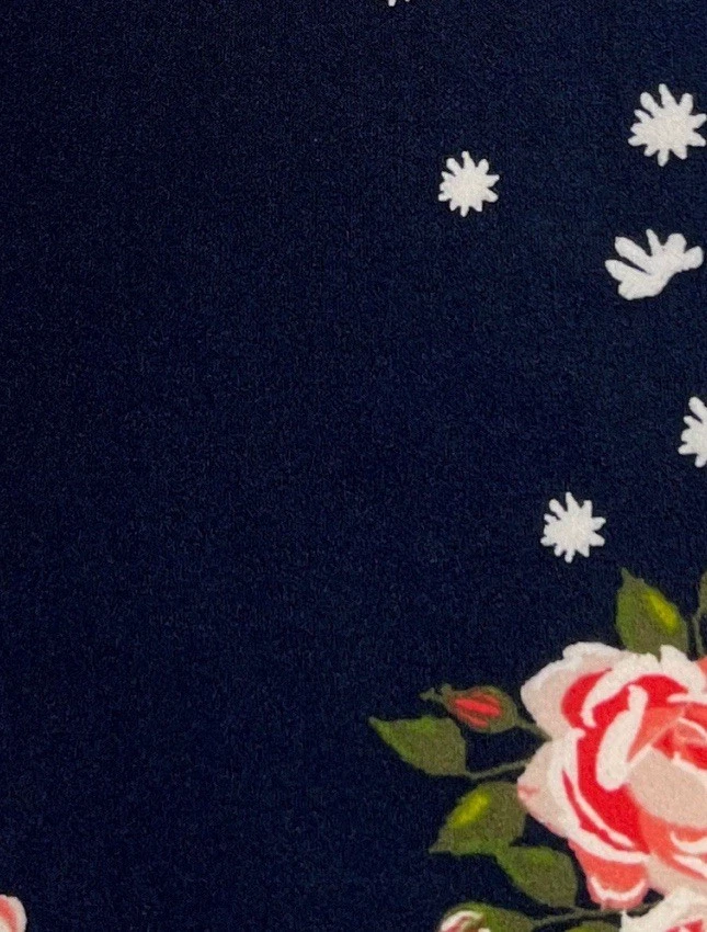 Leggings Lularoe OS Talla Única Difícil de Encontrar UNICORNIO DIP AZUL Floral ROSA Flor Romántica Foto 3 de 4