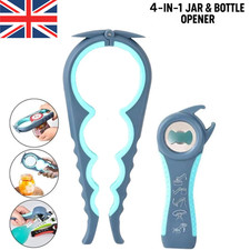 Otstar Jar Opener Bottle Opener and Ring Pull Can Opener for Weak Hands Arthriti