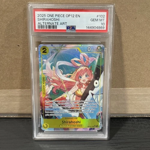 Shirahoshi (Alternate Art) OP12-102 Legacy of the Master Foil PSA 10