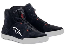 Alpinestars Chrome Mens Motorcycle Shoes Black/Cool Gray/Fluo Red